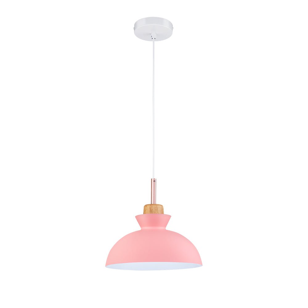 Modern Single Pendant Dome Light | Scandinavian Metal Hanging Lamp