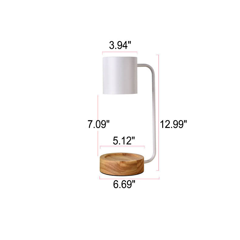 Japanese Minimalist Wooden Candle Warmer Lamp