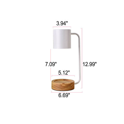 Japanese Minimalist Wooden Candle Warmer Lamp
