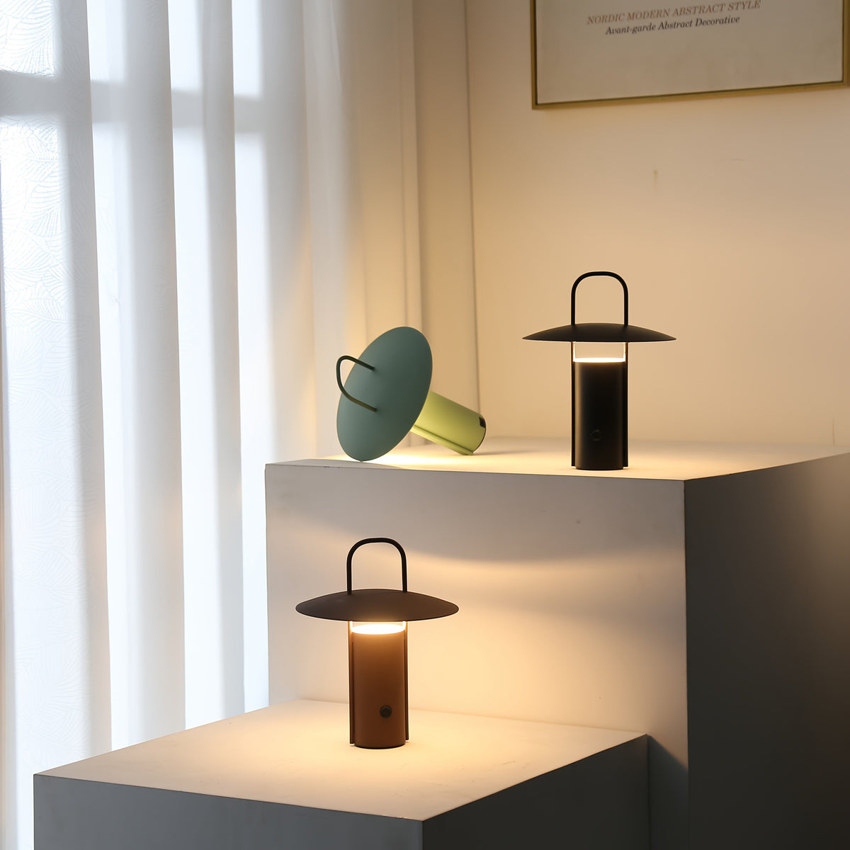 Wireless Metal Dome Touch Lamp
