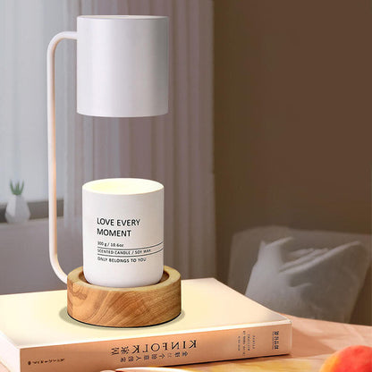Japanese Minimalist Wooden Candle Warmer Lamp