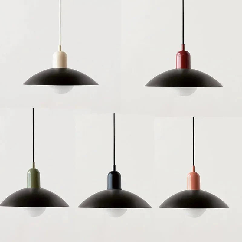 Macaron Bauhaus Iron Dome Pendant Light