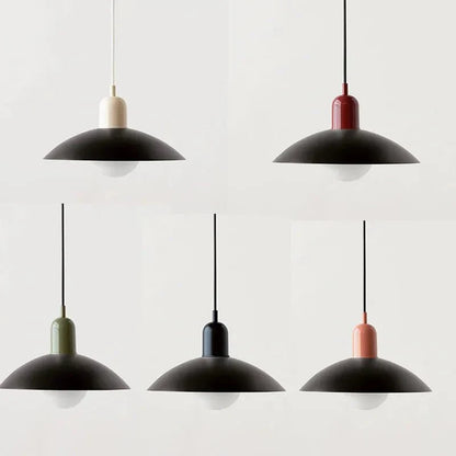 Macaron Bauhaus Iron Dome Pendant Light