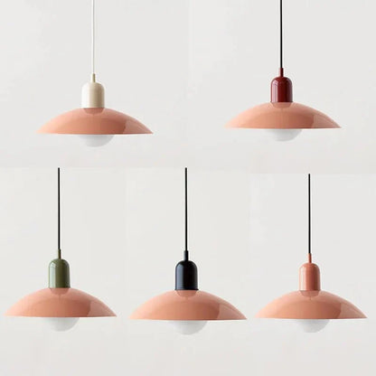 Macaron Bauhaus Iron Dome Pendant Light