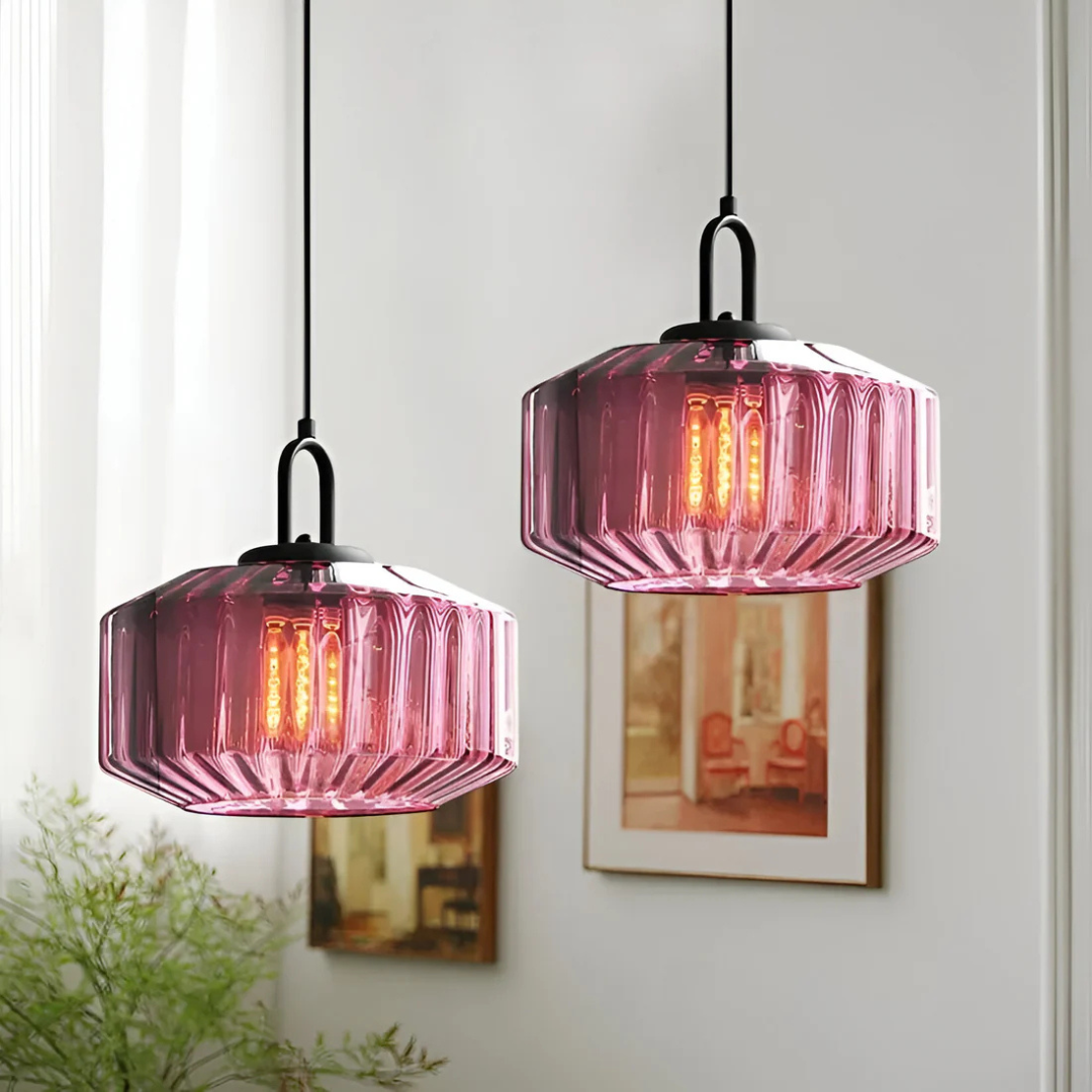 Mireta Retro Tinted Glass Pendant Light