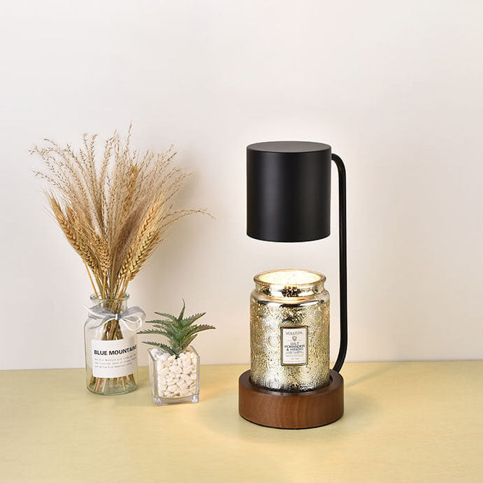 Japanese Minimalist Wooden Candle Warmer Lamp