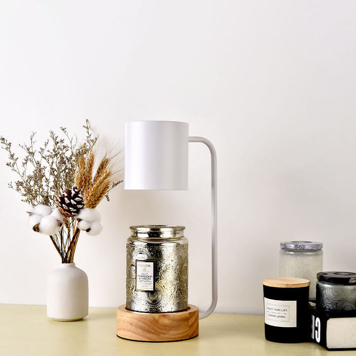 Japanese Minimalist Wooden Candle Warmer Lamp