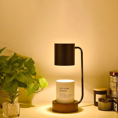 Japanese Minimalist Wooden Candle Warmer Lamp
