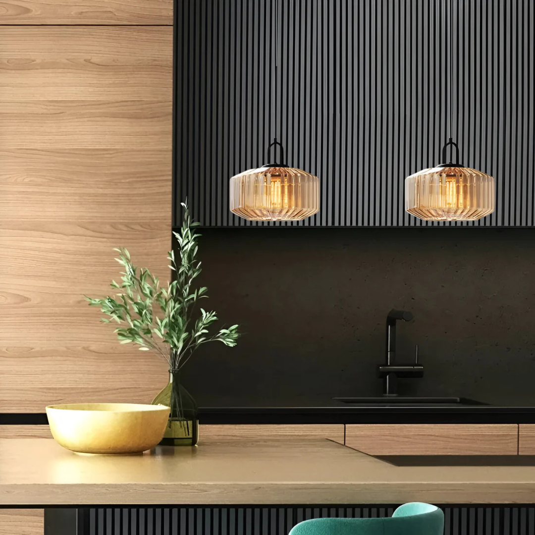 Mireta Retro Tinted Glass Pendant Light