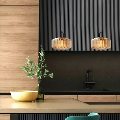 Mireta Retro Tinted Glass Pendant Light