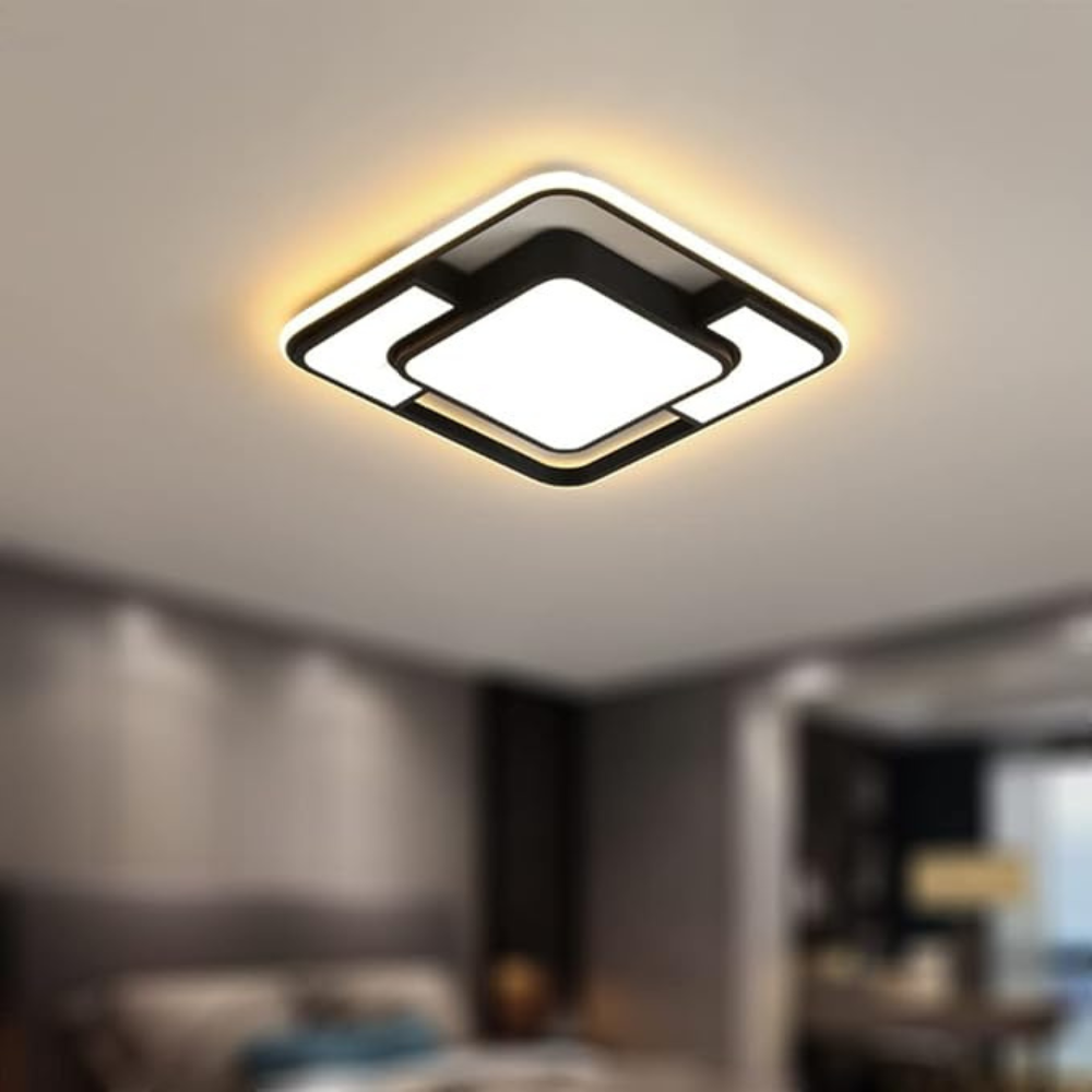Geometric Remote Control LED Ceiling Light