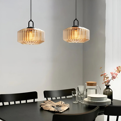 Mireta Retro Tinted Glass Pendant Light