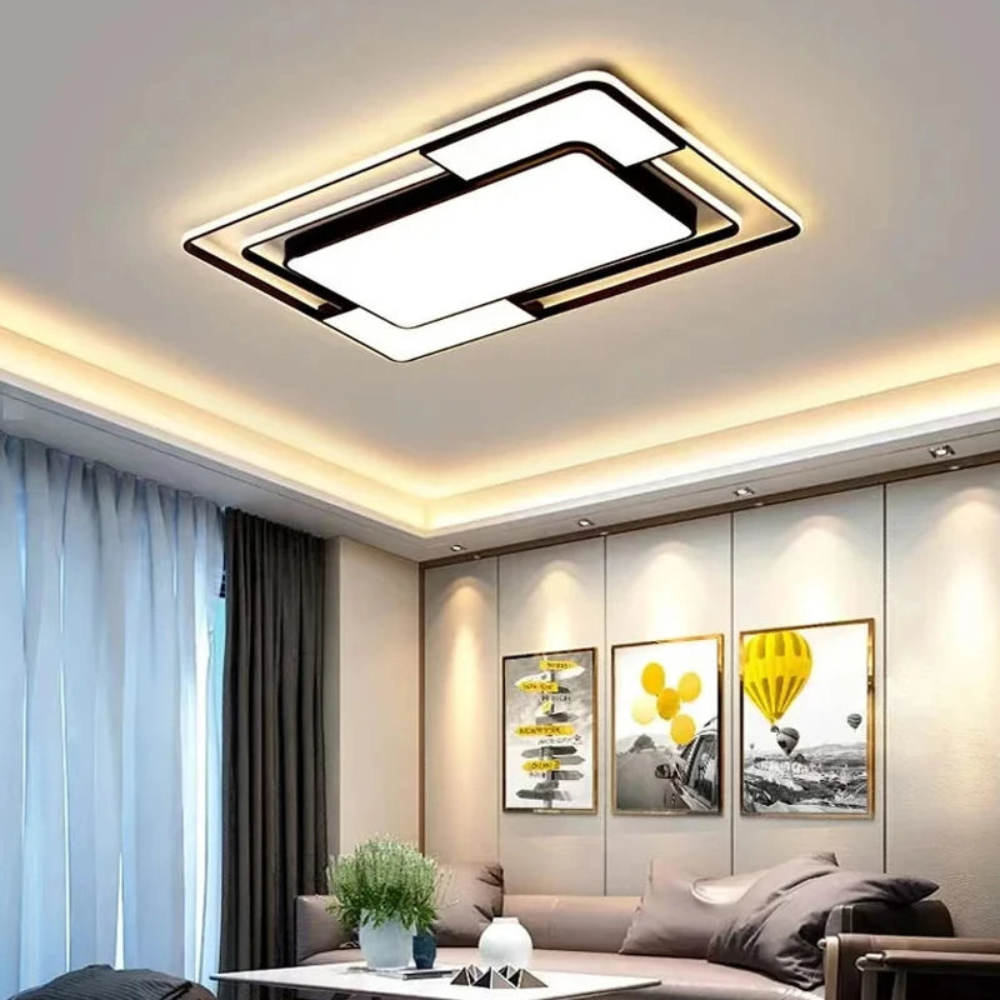 Geometric Remote Control LED Ceiling Light