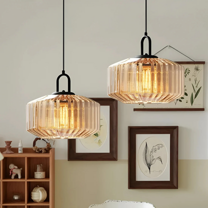Mireta Retro Tinted Glass Pendant Light