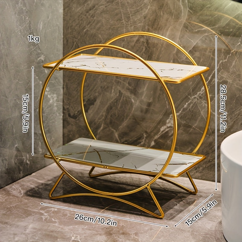 Cat Ear Double-Tier Bathroom Organiser