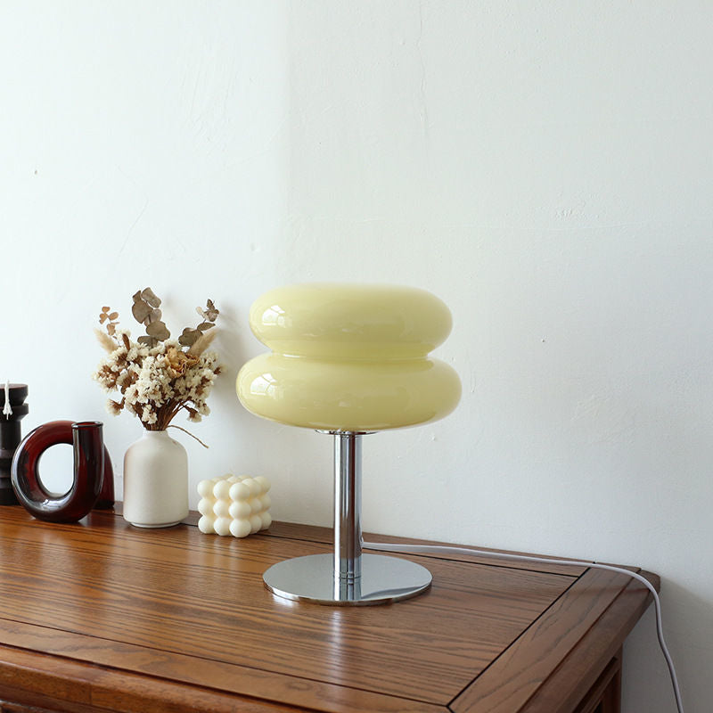 Sculpted Glass Table Lamp