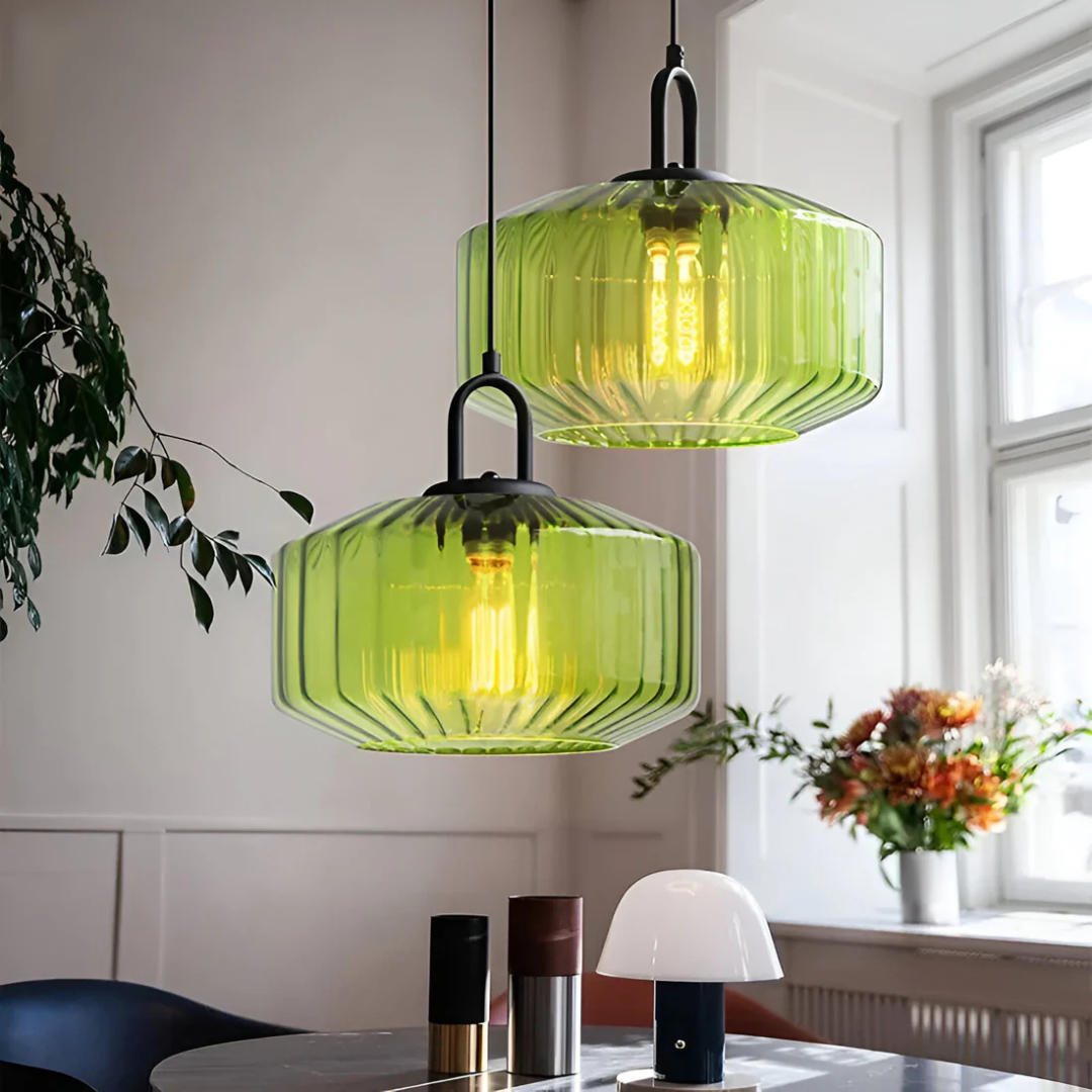 Mireta Retro Tinted Glass Pendant Light