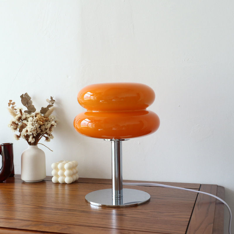 Sculpted Glass Table Lamp