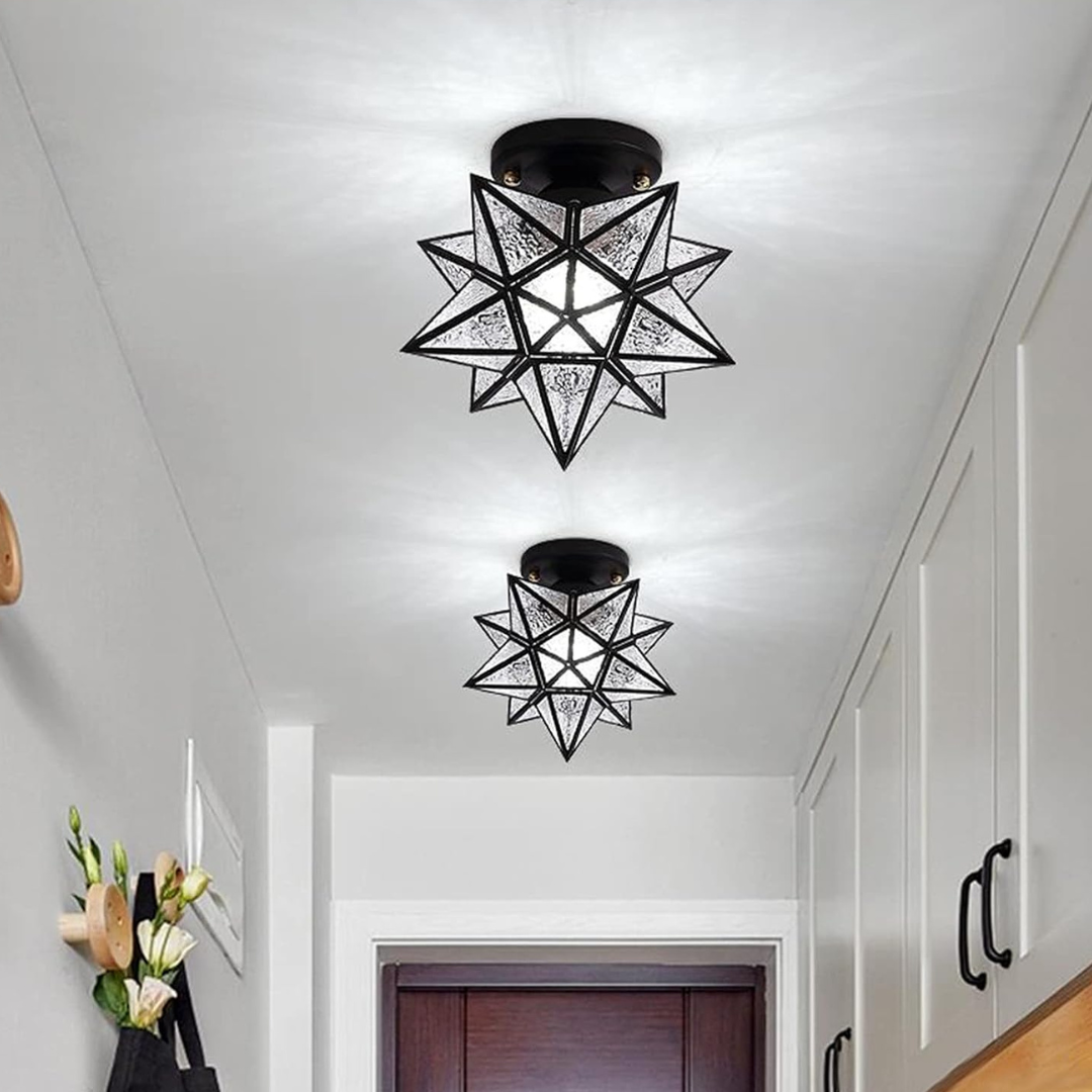 Xelio LED Ceiling Lamp | Elegant Geometric Star Light