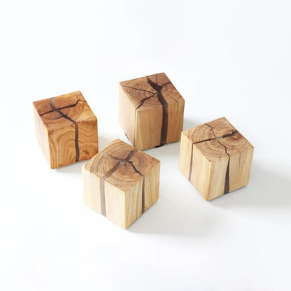 WoodAura Carved Wood and Resin Wall Light