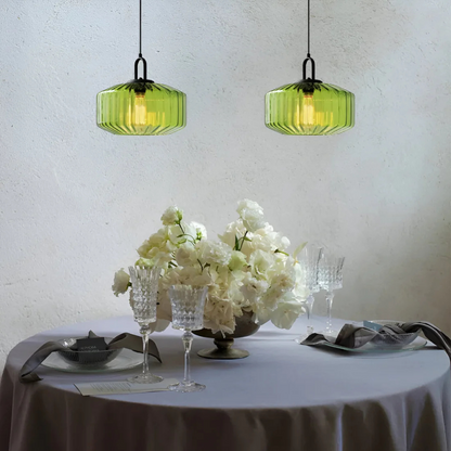 Mireta Retro Tinted Glass Pendant Light