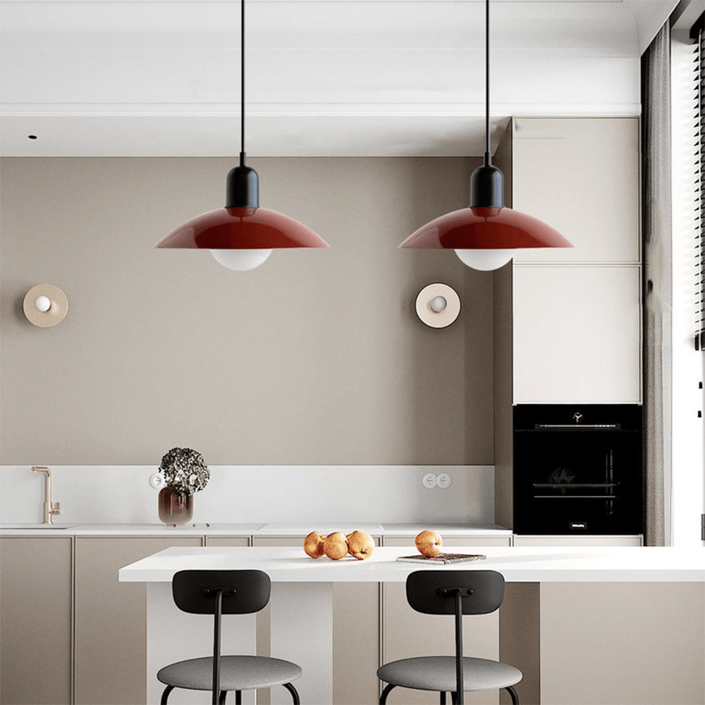 Macaron Bauhaus Iron Dome Pendant Light
