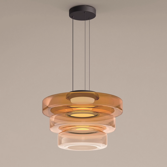Bauhaus Layered Glass Pendant Lamp