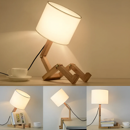 Rilna Table Lamp | Flexible Wooden Design Light
