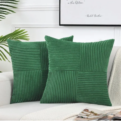 Striped Corduroy Cushion Cover