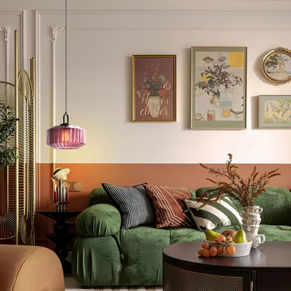 Mireta Retro Tinted Glass Pendant Light