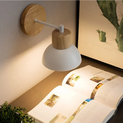 Wood and Metal Nordic Wall Lamp