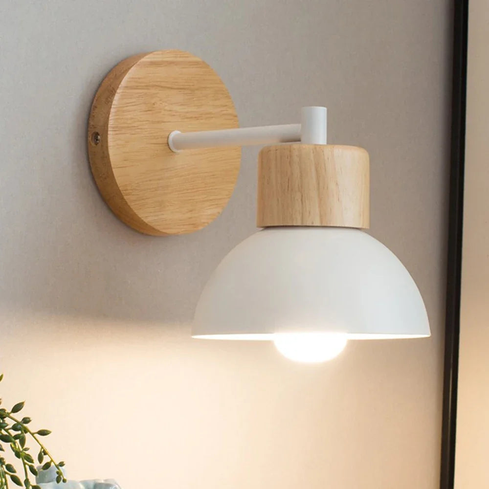Wood and Metal Nordic Wall Lamp