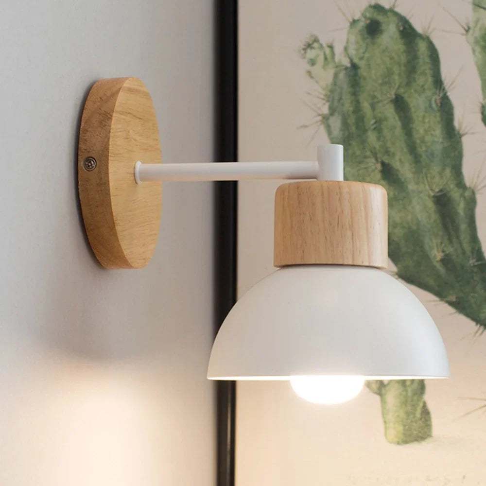 Wood and Metal Nordic Wall Lamp