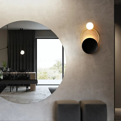 Designer Frosted Glass Sphere Wall Lamp