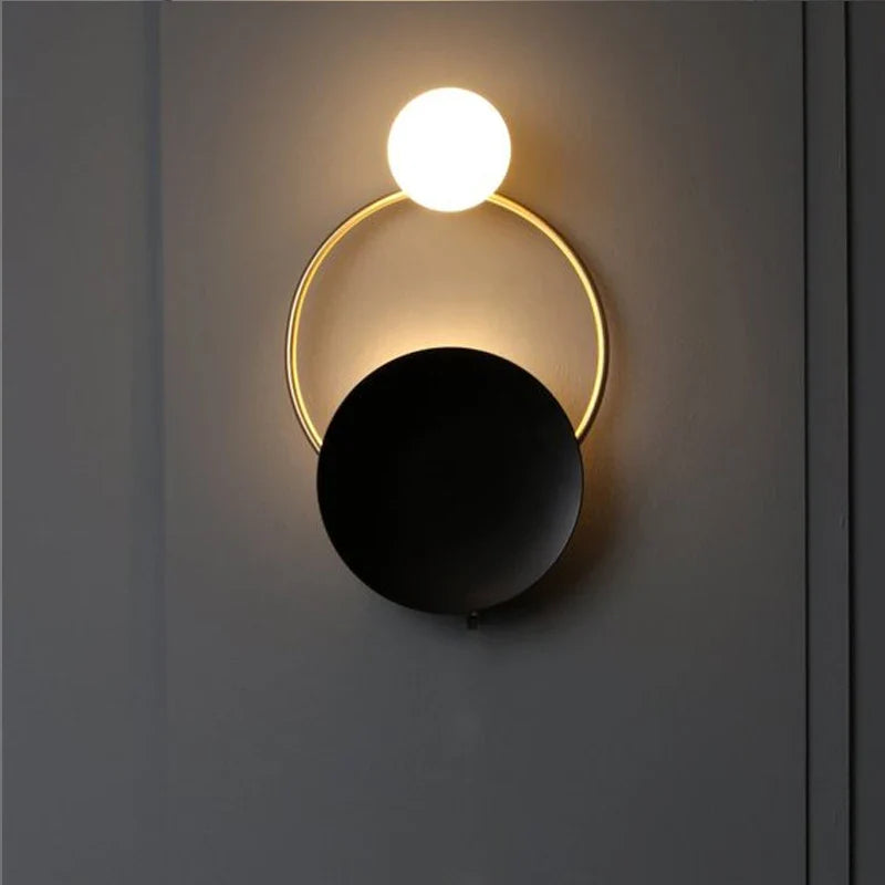 Designer Frosted Glass Sphere Wall Lamp