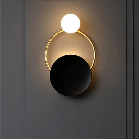 Designer Frosted Glass Sphere Wall Lamp