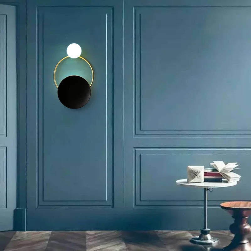 Designer Frosted Glass Sphere Wall Lamp