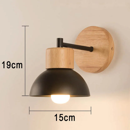 Wood and Metal Nordic Wall Lamp