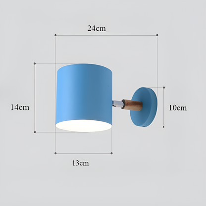 NordicGlow Adjustable Wall Lamp | Pastel Scandinavian Design