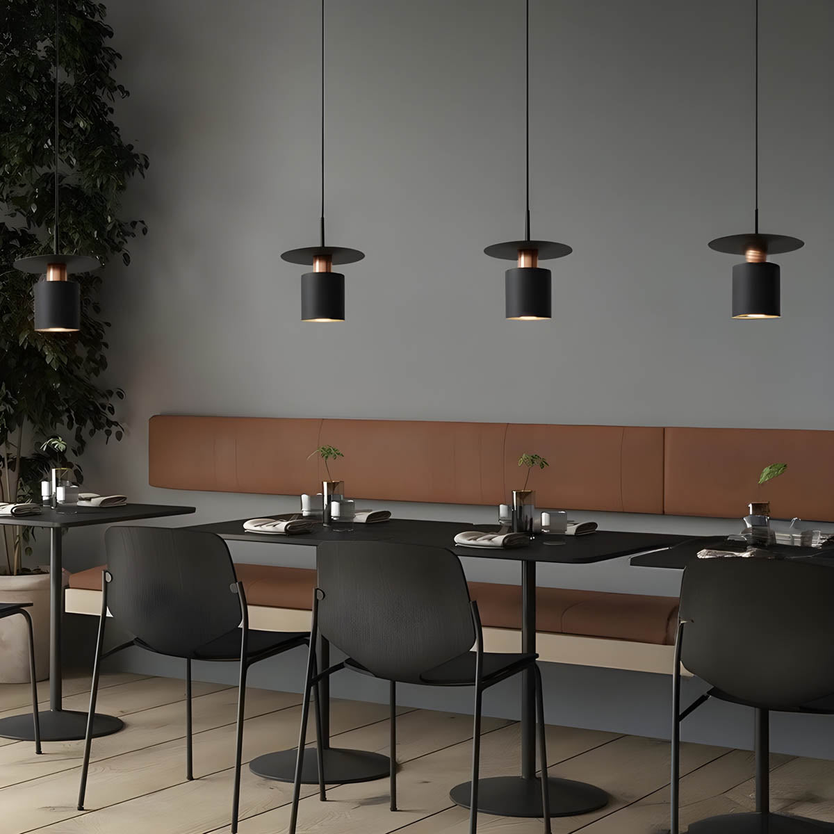 JET Cylinder Disc Pendant Light