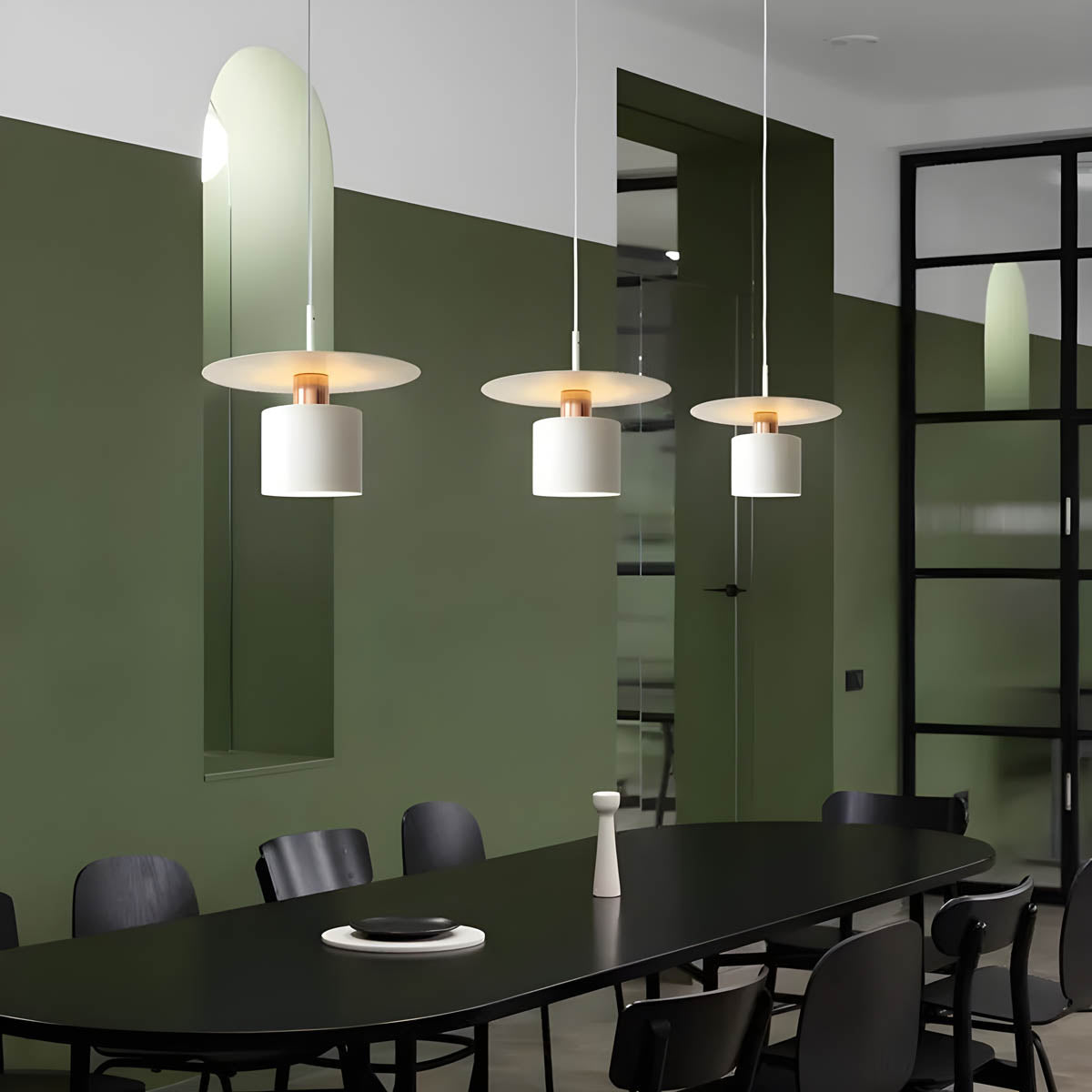 JET Cylinder Disc Pendant Light