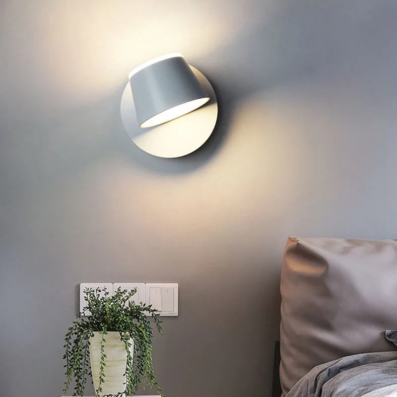 BrightGlow Rotatable Aluminium LED Wall Lamp