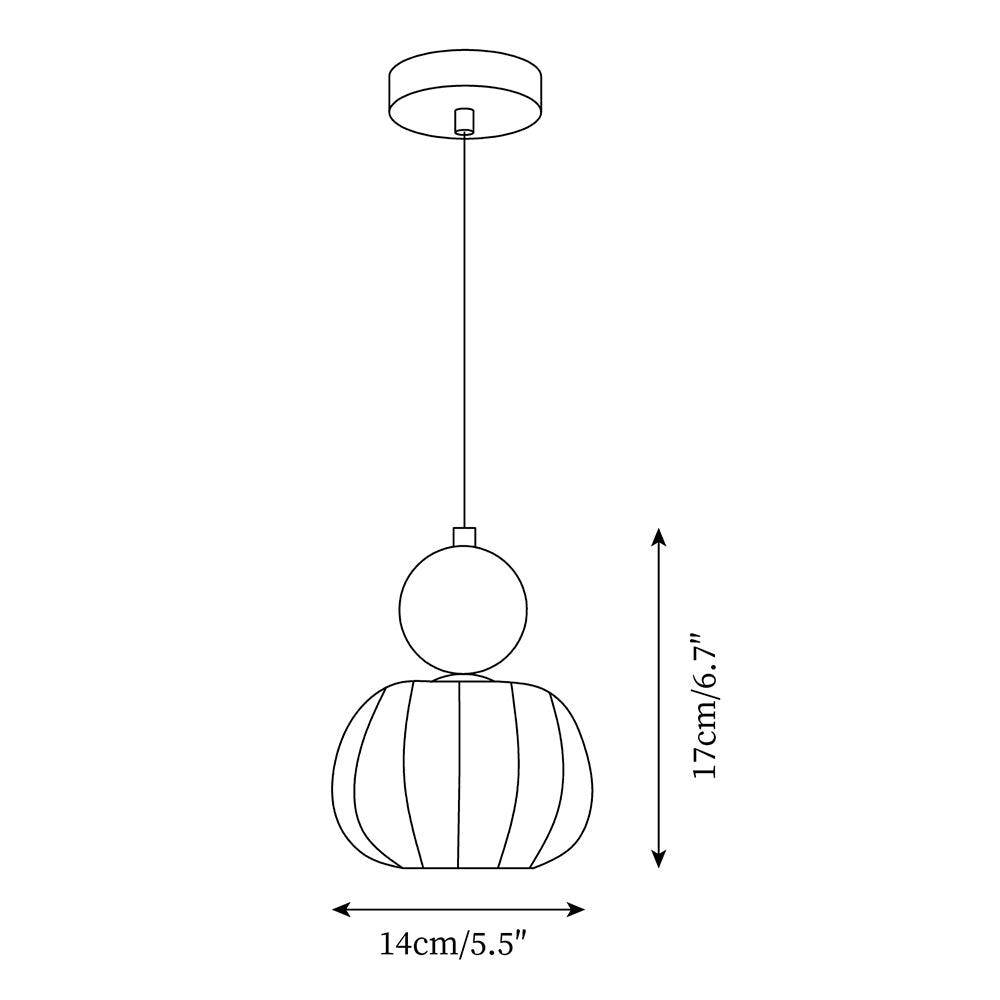 Yedra Pumpkin Acrylic Pendant Lamp