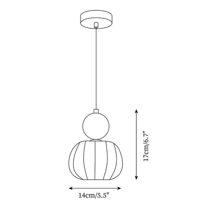 Yedra Pumpkin Acrylic Pendant Lamp