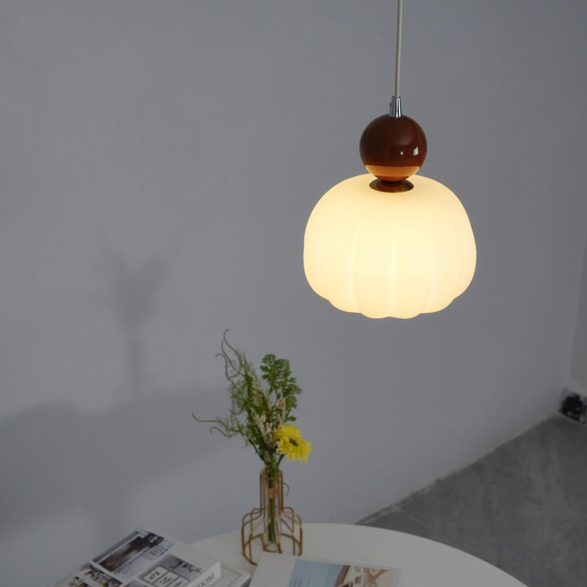 Yedra Pumpkin Acrylic Pendant Lamp