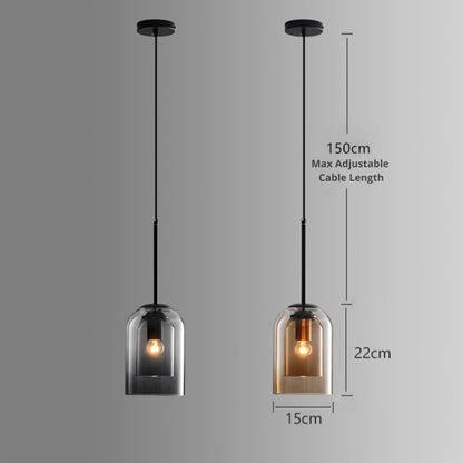 Colored Glass Pendant Light