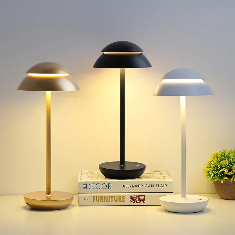 PowerLuxe Rechargeable Dome Table Lamp