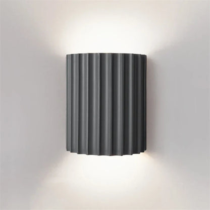 Ribbed Resin Wall Lamp