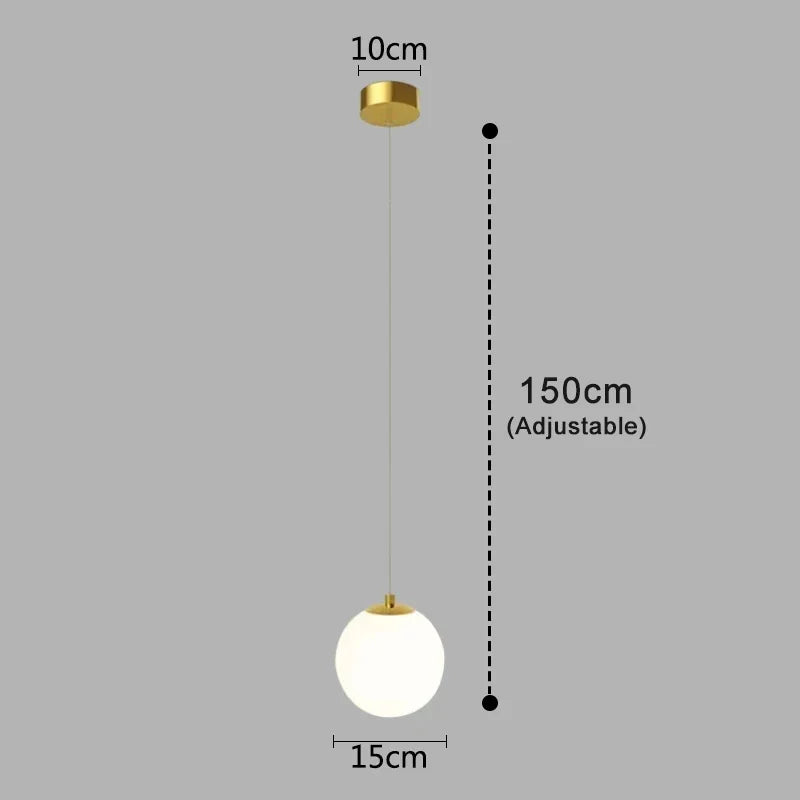Luna Pendant Light | Nordic Modern Glass Globe Design
