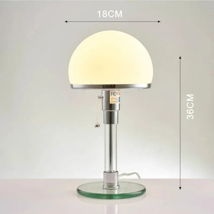 Wilhelm Frosted Glass Bauhaus Lamp